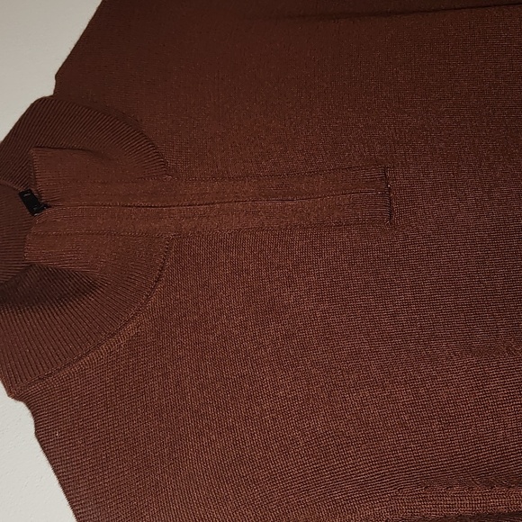 Banana Republic men's wool zip neck pullover - Picture 4 of 8